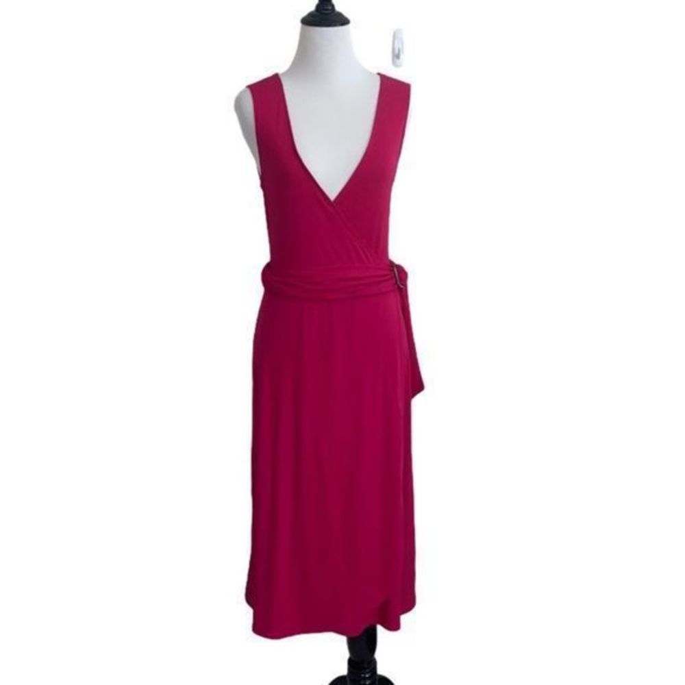 Banana republic women’s small midi‎ faux wrap dress